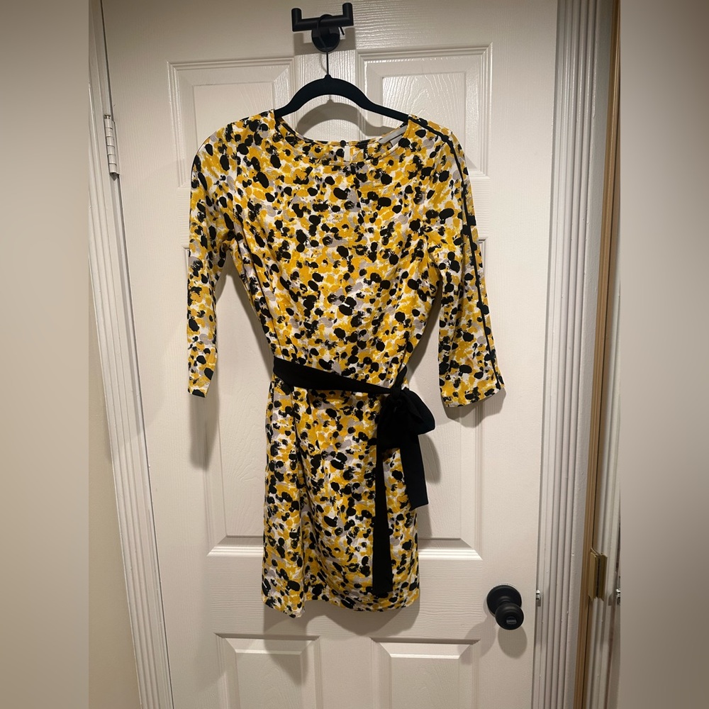 Black and Yellow Floral H&M Dress
